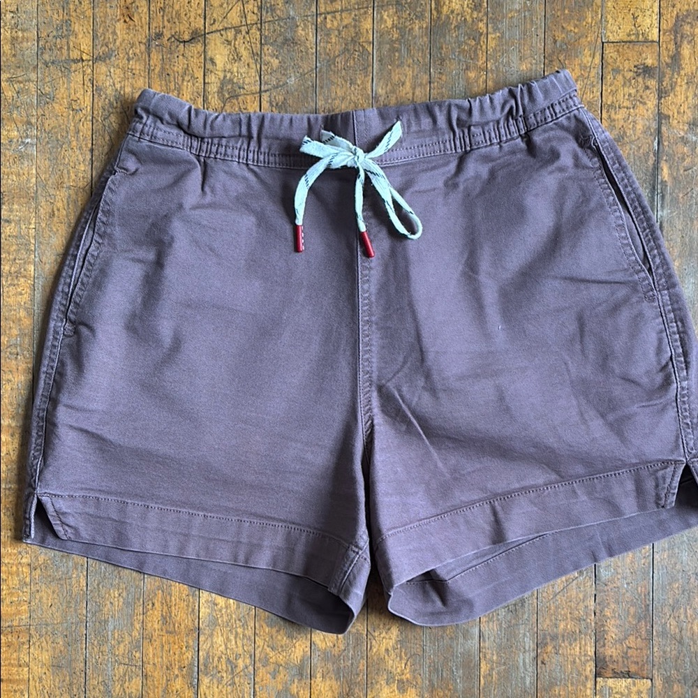 Casual Light Purple Shorts with Drawstring